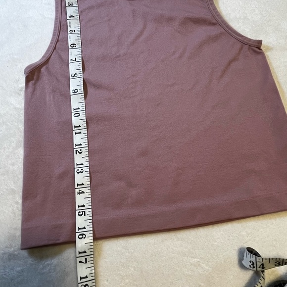 Eye Candy Mauve Pink Stretch Tank Top L/XL | Casual Layering Basic - Picture 5 of 5